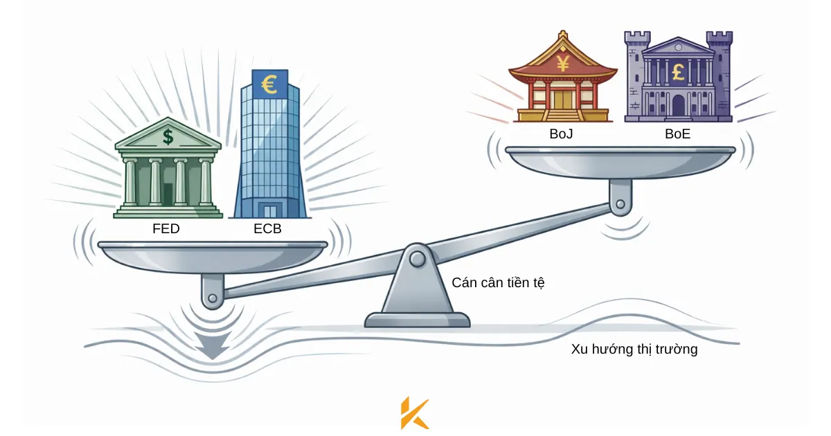 Các ngân hàng trung ương: những người định hình xu hướng Các ngân hàng trung ương: những người định hình xu hướng