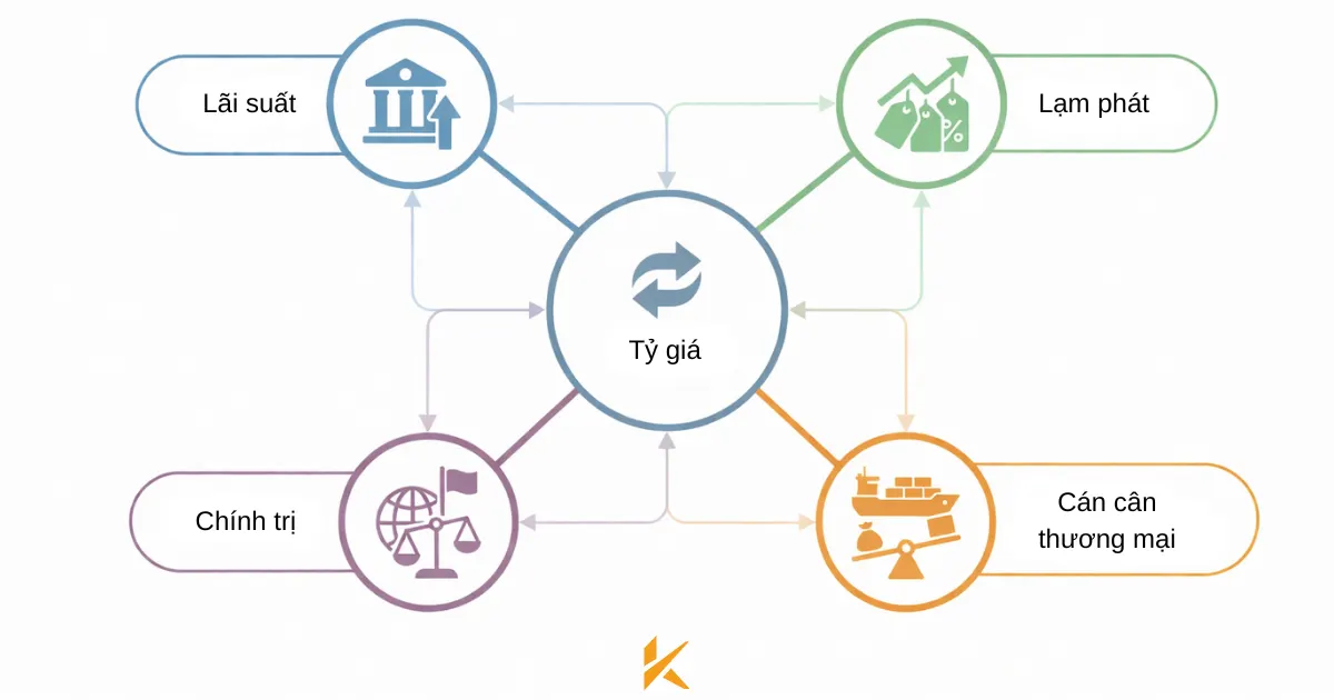 Các yếu tố vĩ mô tác động đến tỷ giá hối đoái của cặp tiền tệ Các yếu tố vĩ mô tác động đến tỷ giá hối đoái của cặp tiền tệ