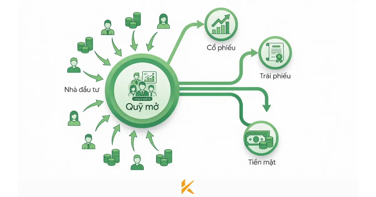 Mô hình đầu tư qua chứng chỉ quỹ Mô hình đầu tư qua chứng chỉ quỹ