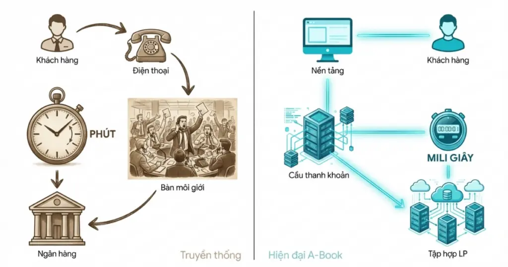 sự chuyển đổi cơ chế: con người vs. thuật toán